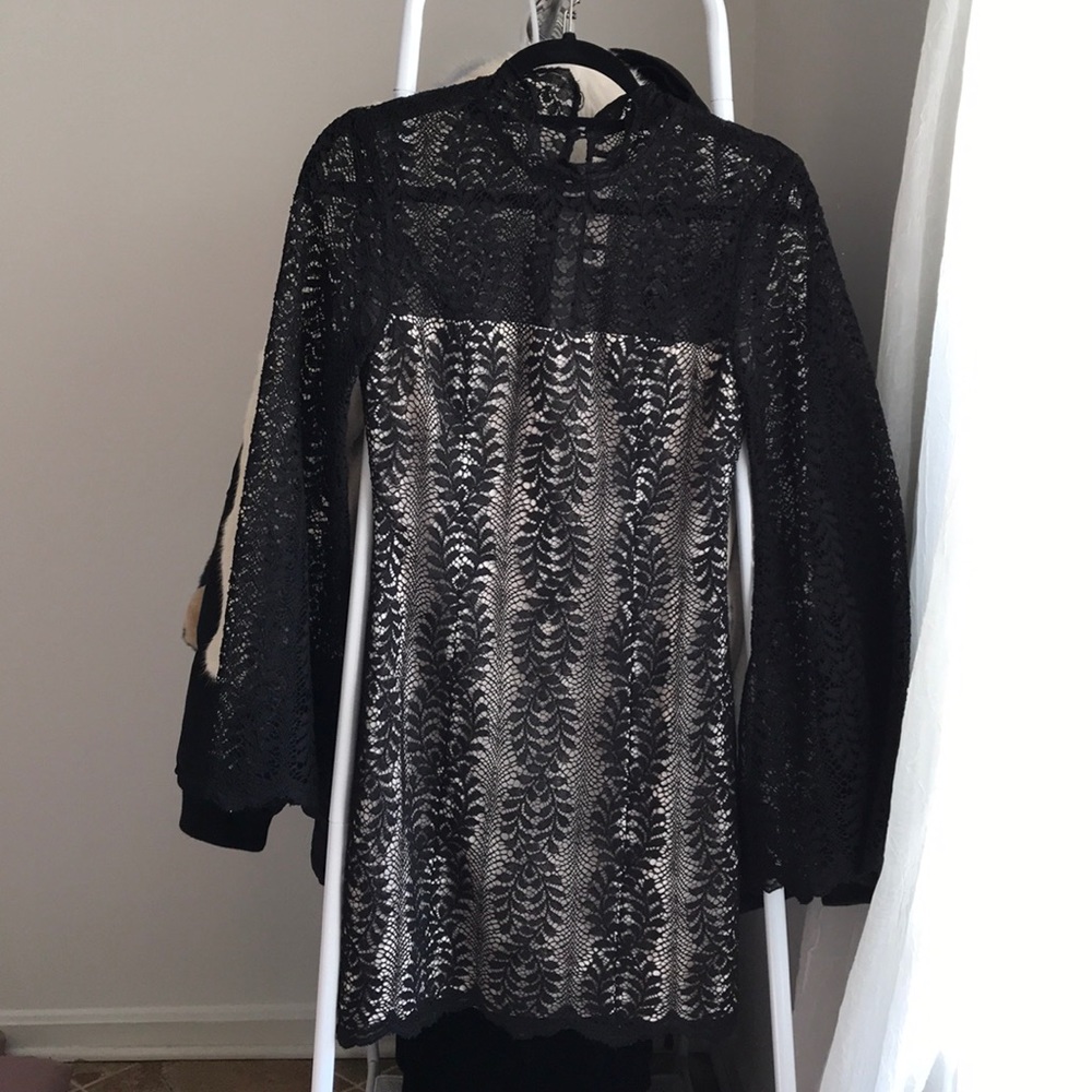 Little black lace dress